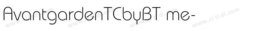 AvantgardenTCbyBT me字体转换 AvantgardenTCbyBT me字体转换